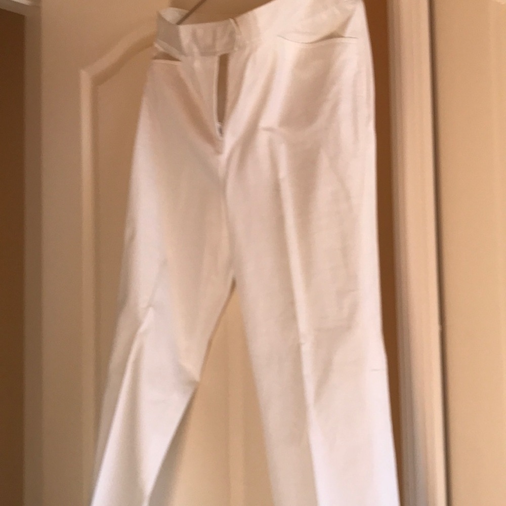 Anne Klein White strait legged trousers